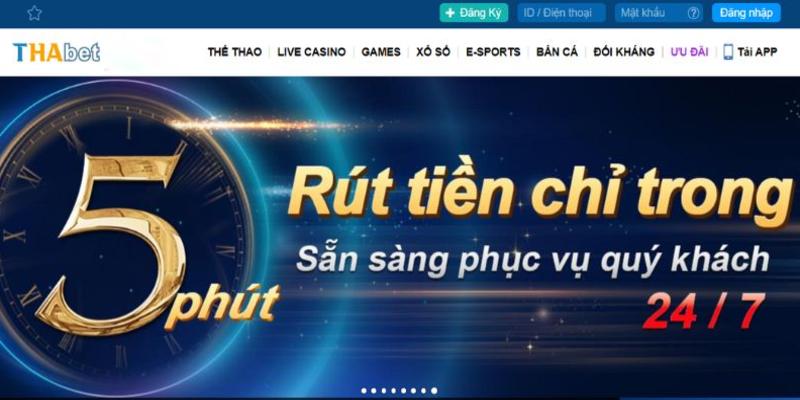 CSKH hỗ trợ khó khăn khi rút tiền Thabet 